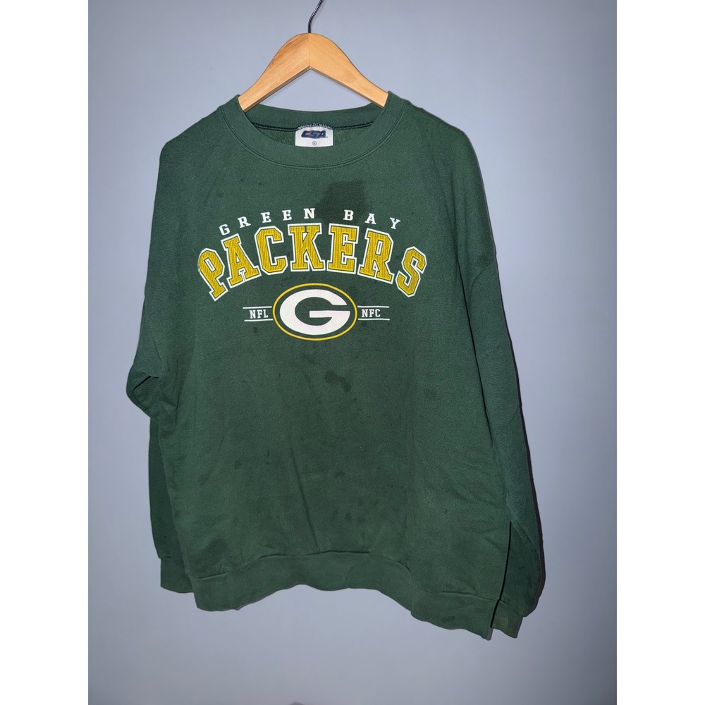 Vintage Green Bay Packers CSA Crewneck Sweatshirt Green XL NFL Football 90s